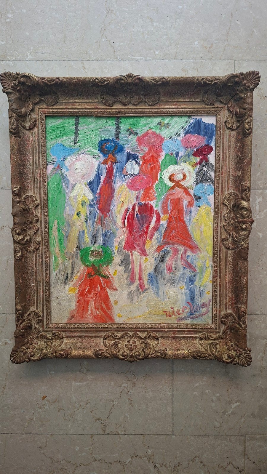 Schilderij 'Raceday' van Nicolaas (Impressionistisch, Ophalen of Verzenden