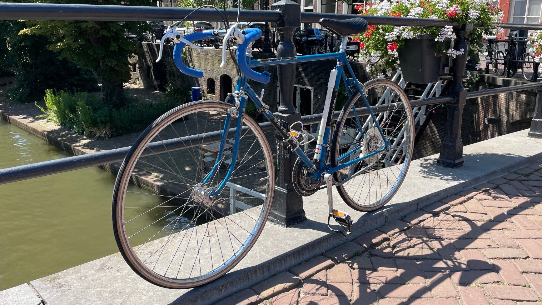 Vintage Batavus racefiets, Fietsen en Brommers, Fietsen | Racefietsen, Ophalen, Gebruikt, Staal, Velgrem