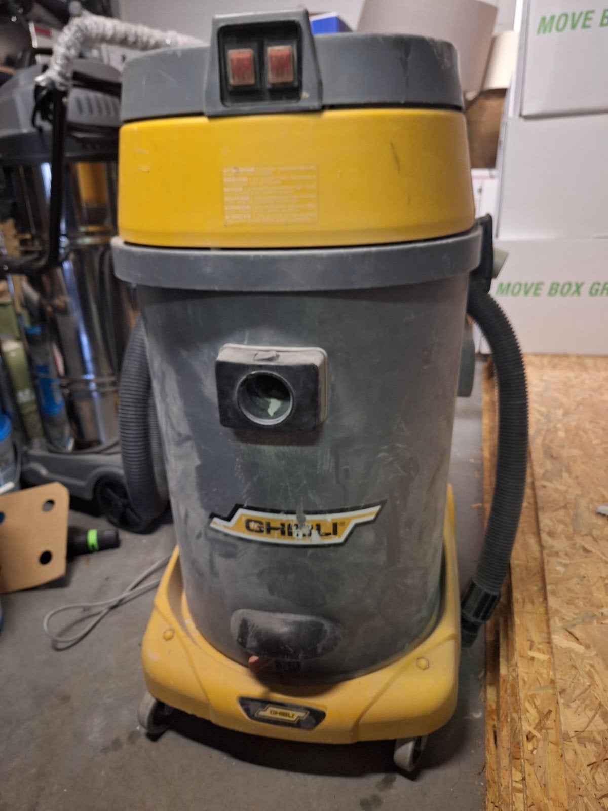 Ghibli AS 580 Industriële stofzuiger - 1600W, Witgoed en Apparatuur, Ophalen, Overige merken, Gebruikt, 1600 tot 2000 watt