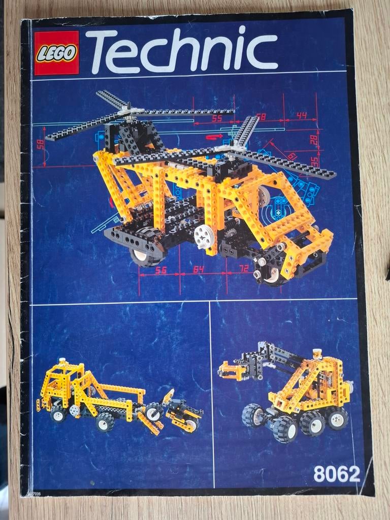 Lego Technic 8062 Universele Set met Helikopter en Kraan, Ophalen of Verzenden, Gebruikt, Complete set, Lego