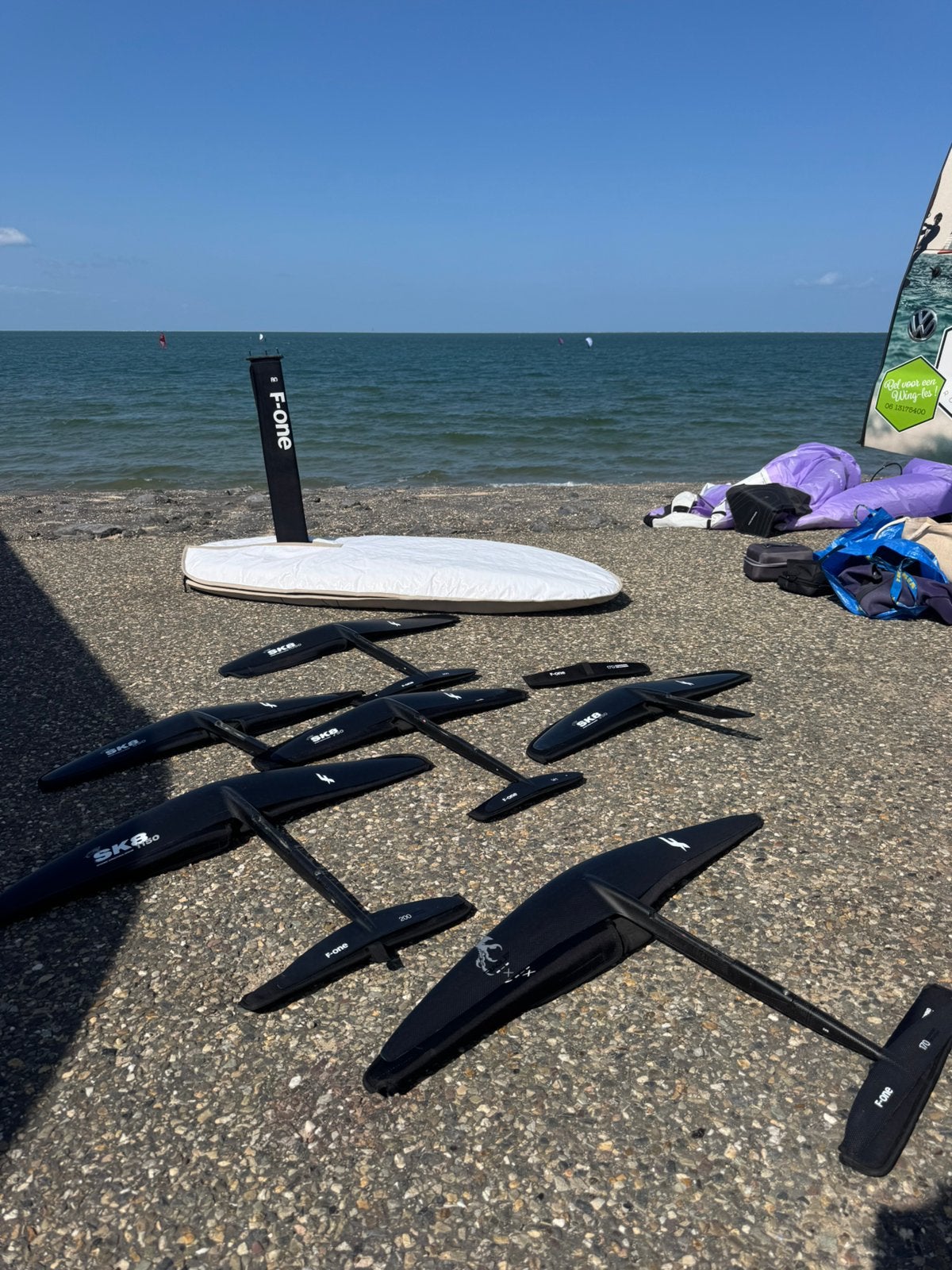 Fone V2 planes en carbon mast sk8 en eagle X, Gebruikt, Wingsurf-hydrofoil, Fone, Ophalen of Verzenden