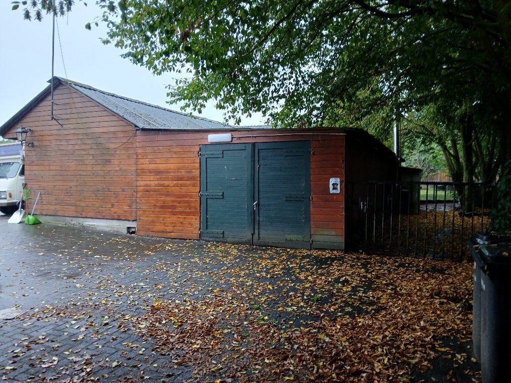 grote loods ,schuur, stal, Ophalen of Verzenden, Gebruikt, Hout, Containerberging