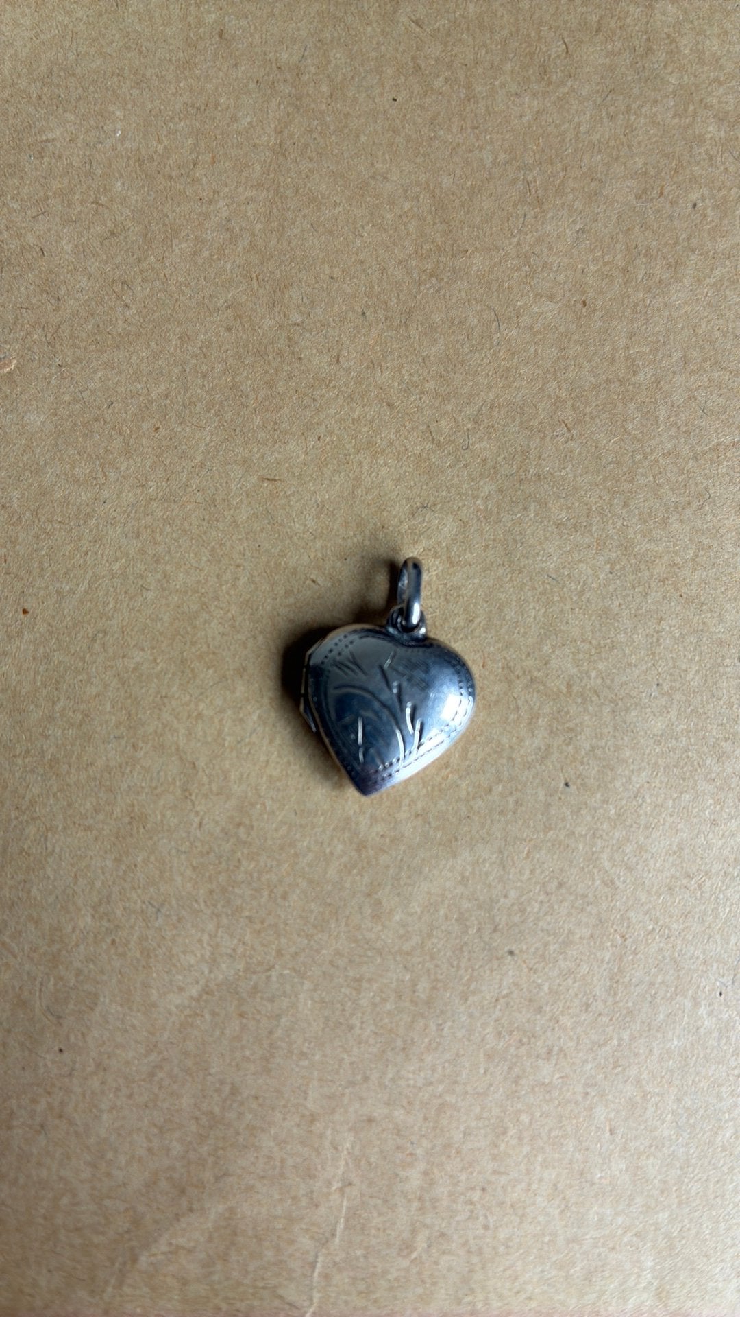 925 sterling zilver foto hanger hartje, Gebruikt, Ophalen of Verzenden, Hart, Zilver