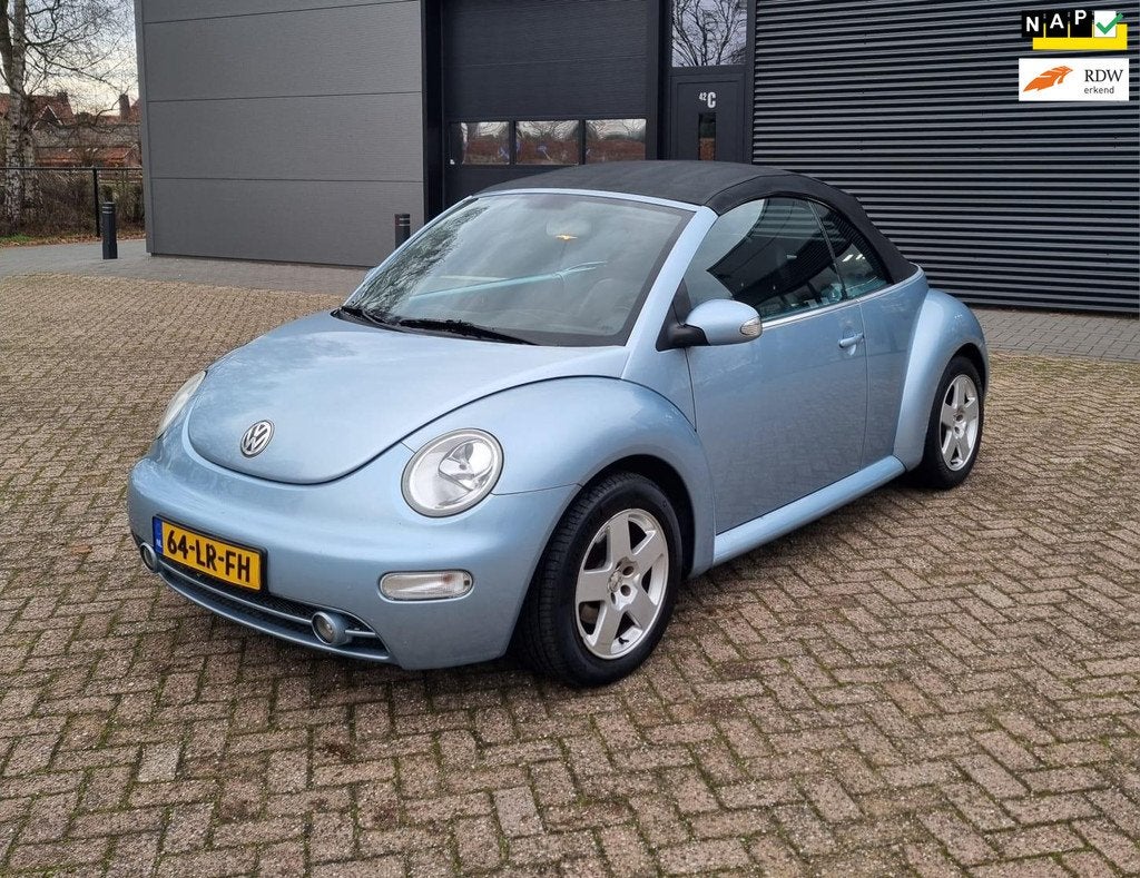 Volkswagen New Beetle Cabriolet 2.0, Airco, CruisC, 193 NAP!, Auto's, Volkswagen, Bedrijf, Te koop, Beetle (Kever), ABS, Airbags