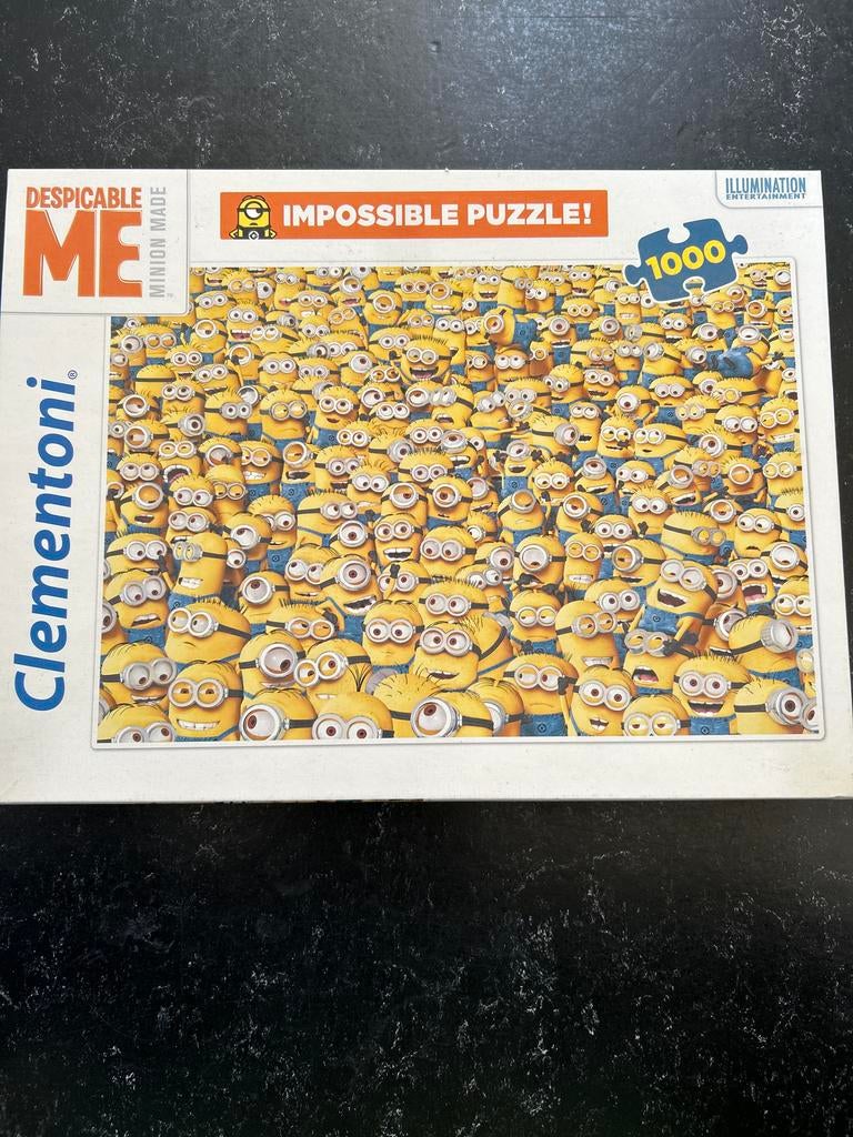 Minions Impossible Puzzel 1000 stukjes Clementoni, Ophalen, 500 t/m 1500 stukjes, Gebruikt, Legpuzzel
