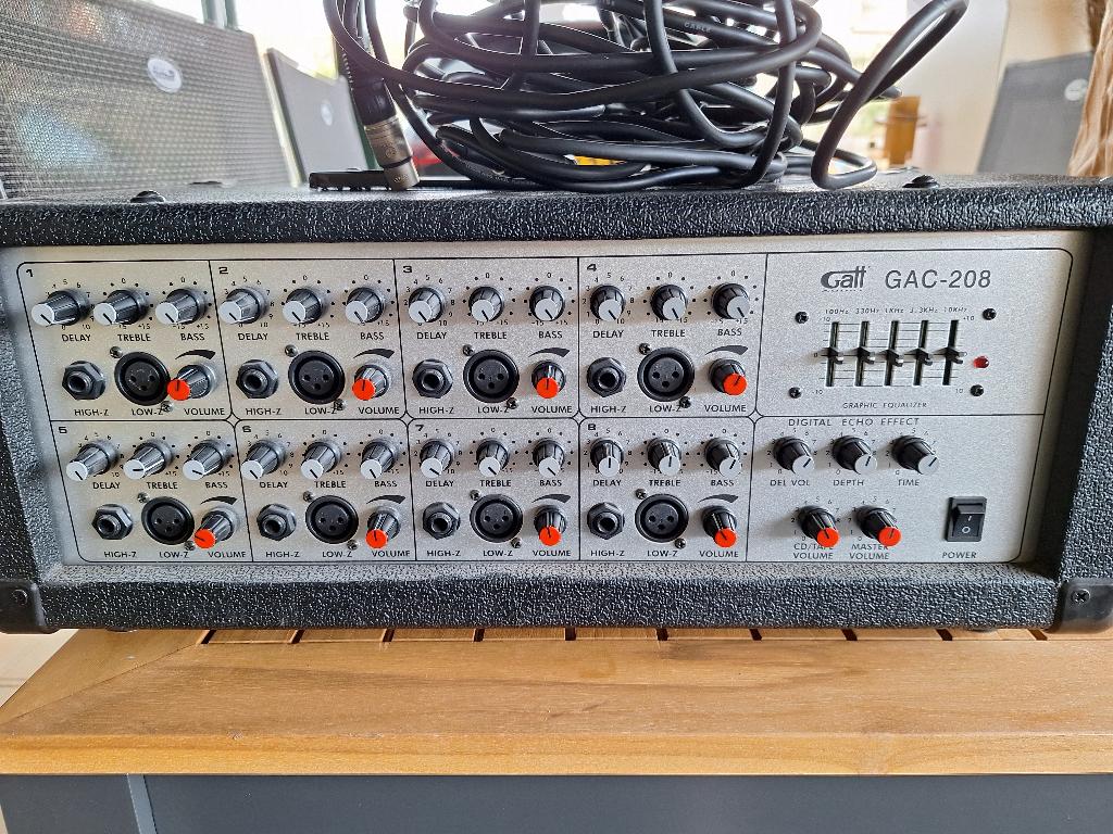 GATT AUDIO /PA SYSTEM, Audio, Tv en Foto, Versterkers en Receivers, Ophalen, Zo goed als nieuw, 120 watt of meer, Overige merken