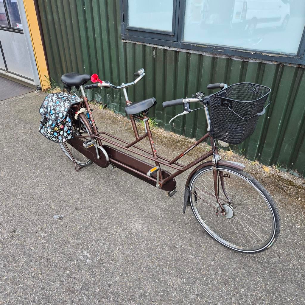 Gazelle Tandemfiets - Comfortabel Samen Fietsen, Minder dan 10 versnellingen, Gebruikt, Velgrem, 47 tot 51 cm