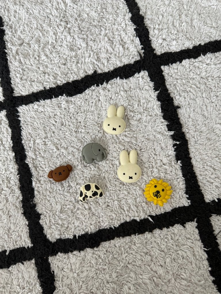 ZGAN 6x Nijntje Miffy Hema klapkrat pinnetjes Crocs setje se, Ophalen of Verzenden, Zo goed als nieuw, Merk, Button
