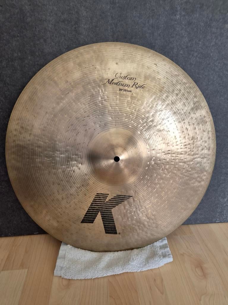 Zildjian K Custom Medium Ride 20" Bekken, Muziek en Instrumenten, Drumstellen en Slagwerk, Ophalen of Verzenden, Zo goed als nieuw