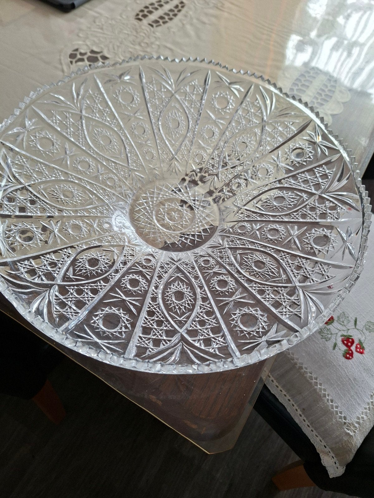 Prachtige Kristallen Fruitschaal - Vintage Design, Antiek en Kunst, Ophalen
