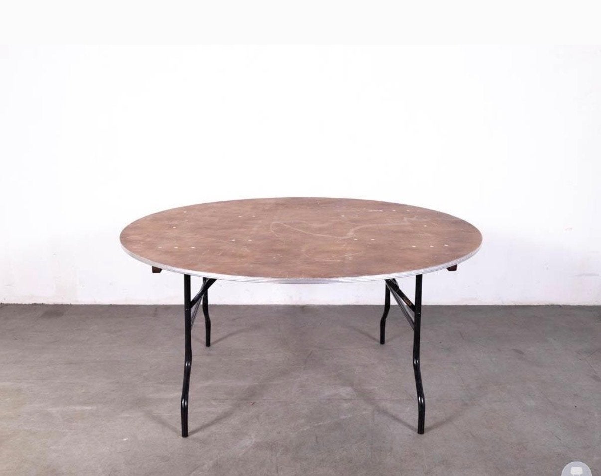Ronde klaptafel 153 cm - Ideaal voor feesten en evenementen, Huis en Inrichting, Tafels | Eettafels, Ophalen, Gebruikt, 150 tot 200 cm