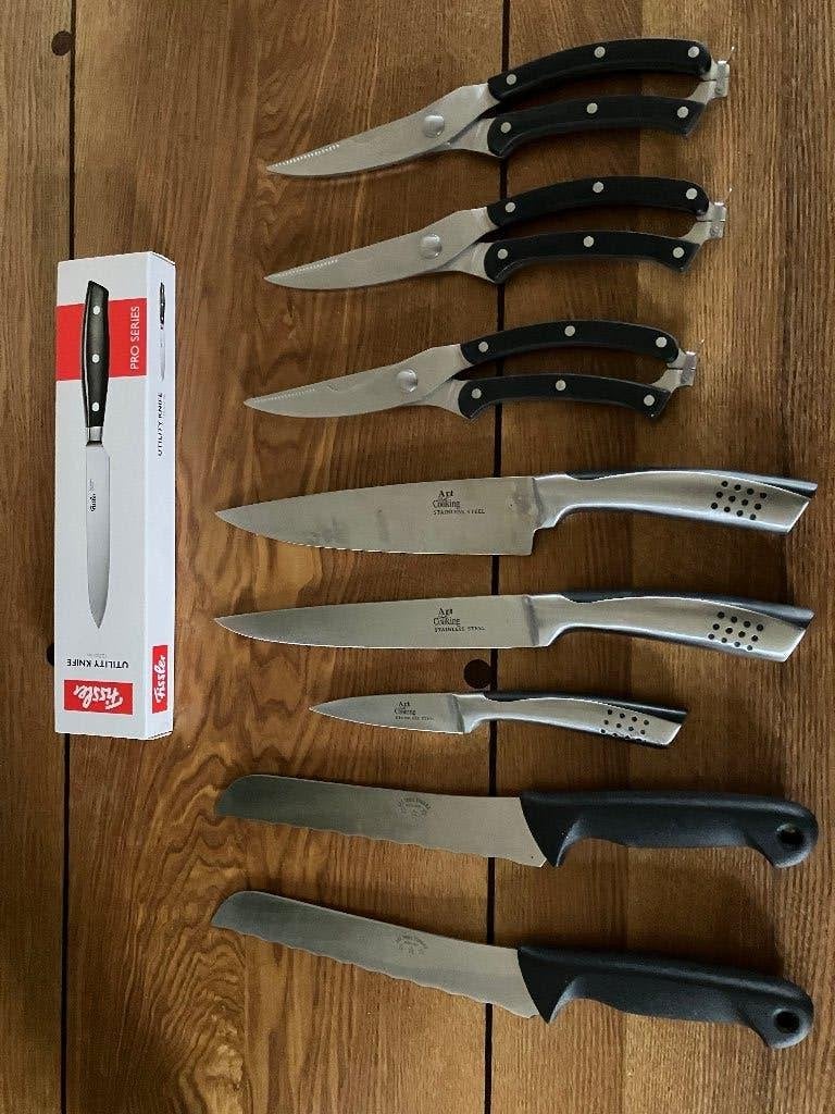 Sabatier Integra set kooks messen+andere messen, Ophalen of Verzenden, Nieuw, Rvs of Chroom