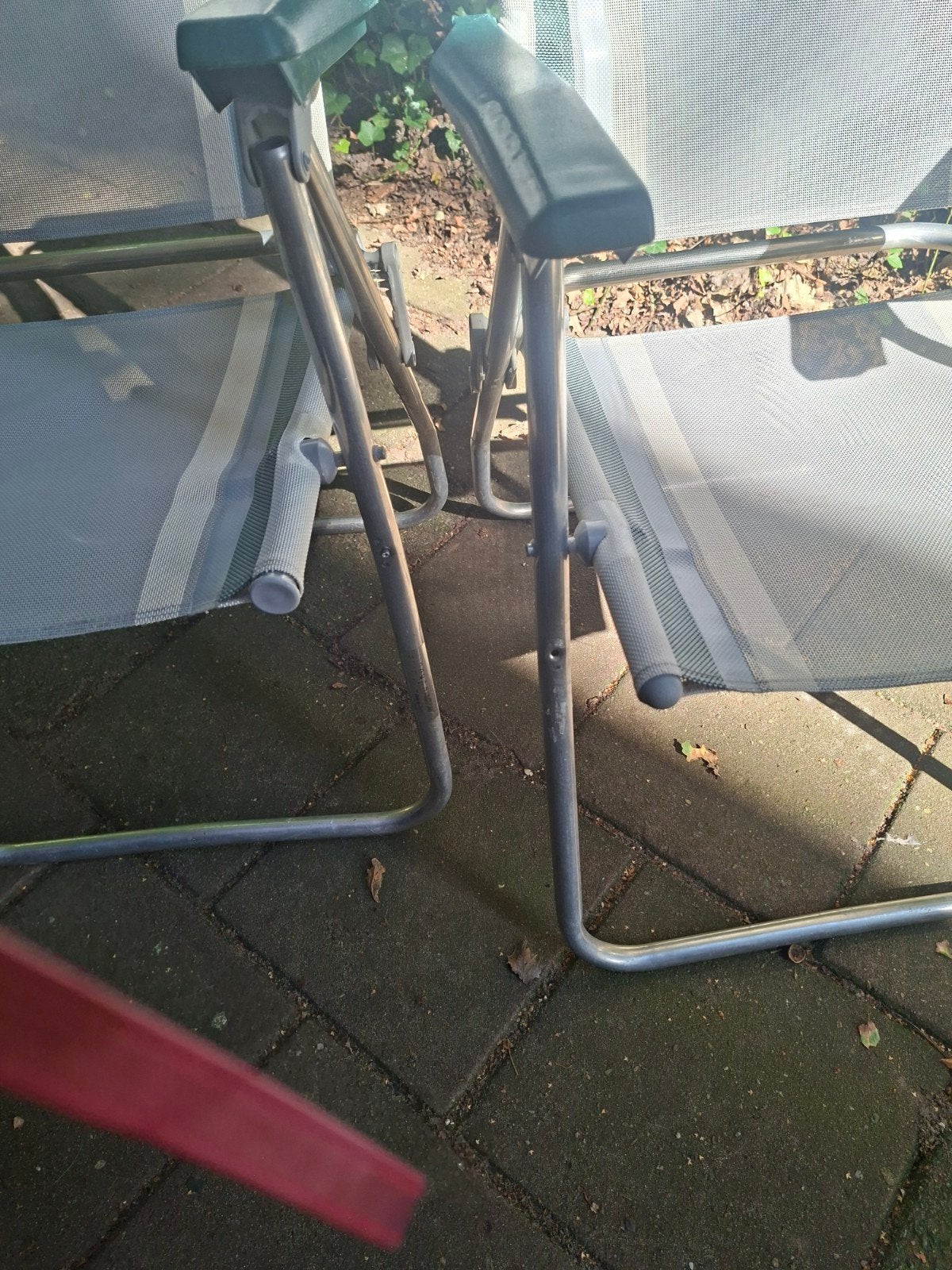 Ducalf Lichtgewicht Campingstoelen - Set van 2, Ophalen of Verzenden, Gebruikt, Metaal, Verstelbaar