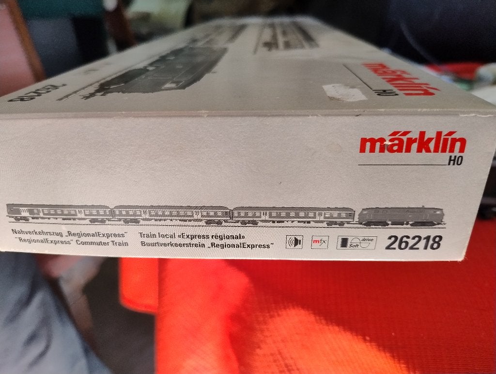 Märklin 26218 – Treinset RegionalExpress BR 218 – Mfx, Ophalen, Wisselstroom, Treinset, Nieuw