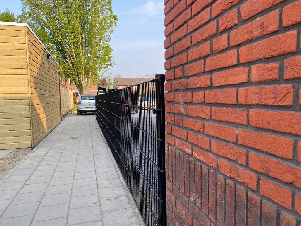 Dubbelstaafmat hekwerk NIEUW 120 cm Hoog COMPLEET (8/6/8), Ophalen, Nieuw, IJzer, Dubbelstaafmat hekwerk