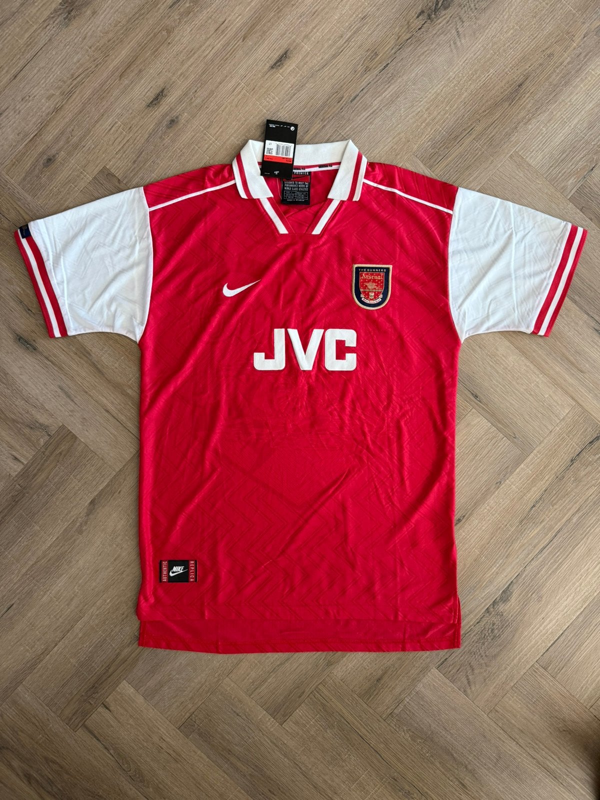 Retro shirt Arsenal Bergkamp maat L, Maat L, Ophalen of Verzenden, Nieuw, Shirt