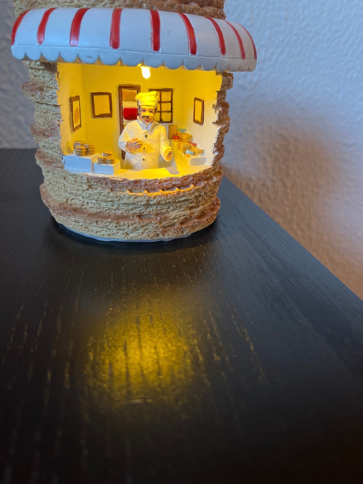 Stroopwafelkraam miniatuur met verlichting, Ophalen, Zo goed als nieuw