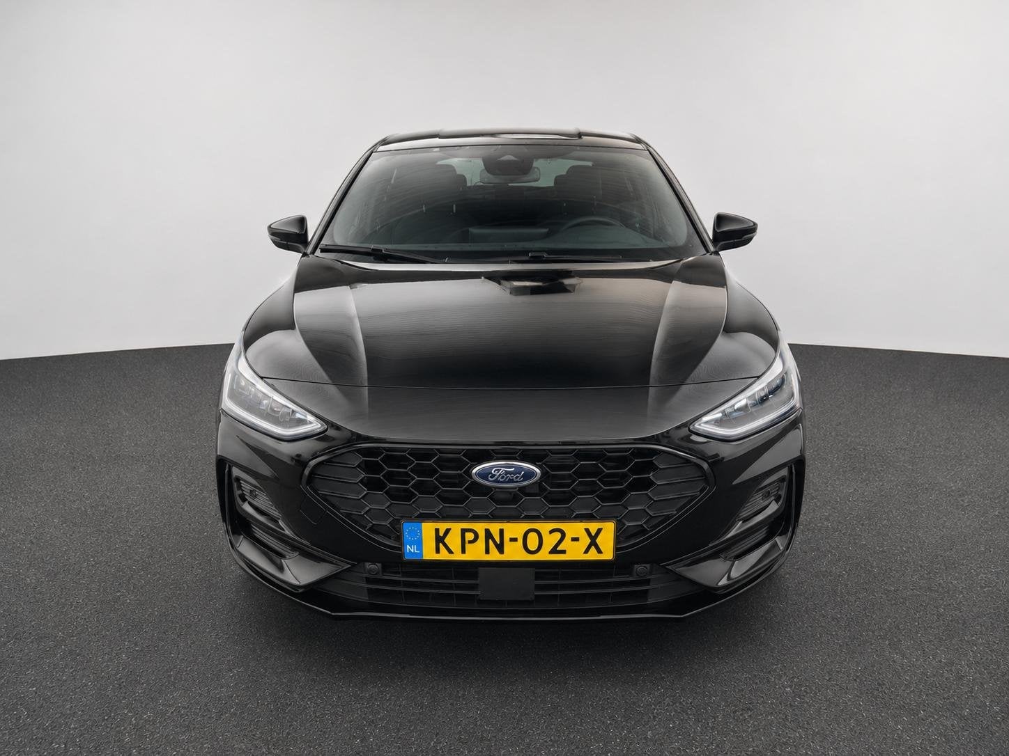 Ford Focus 1.0 EcoBoost Hybrid 155pk Automaat ST Line Naviga, Stof, 1337 kg, Zwart, Bedrijf