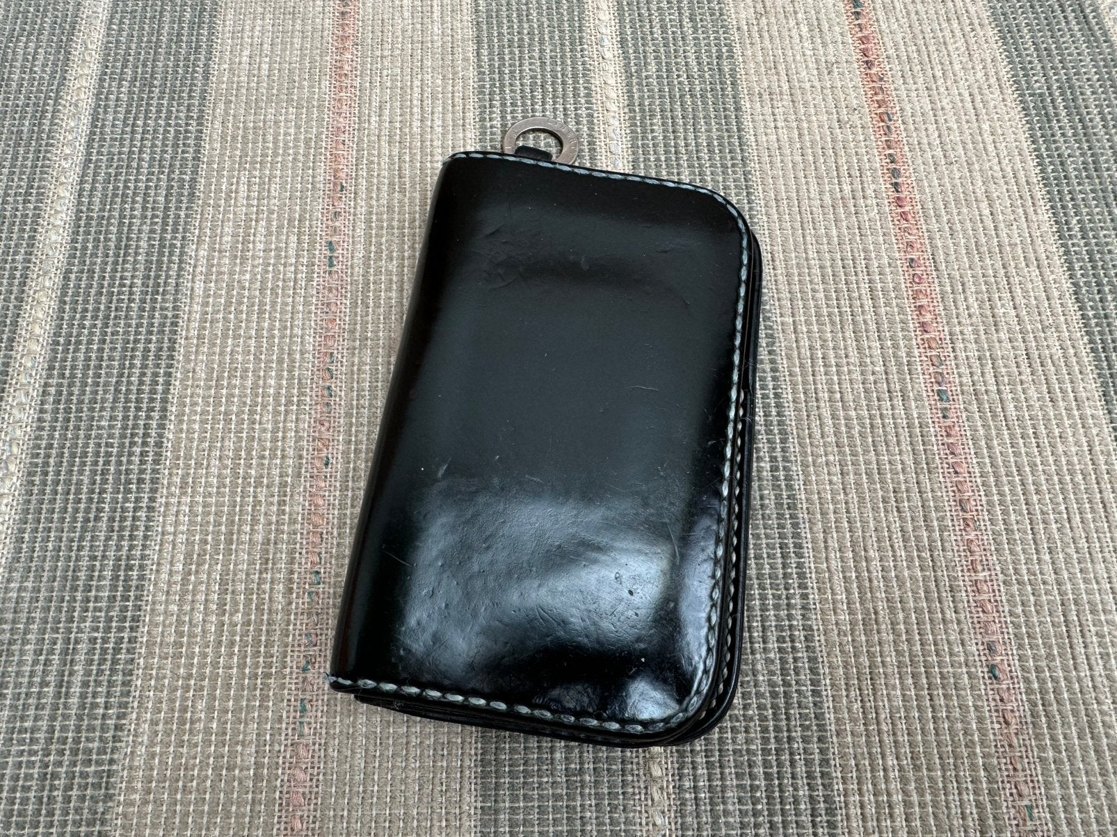 Iron Heart Black Japanese Shell Cordovan Leather Wallet, Ophalen of Verzenden, Gebruikt, Zwart, Leer