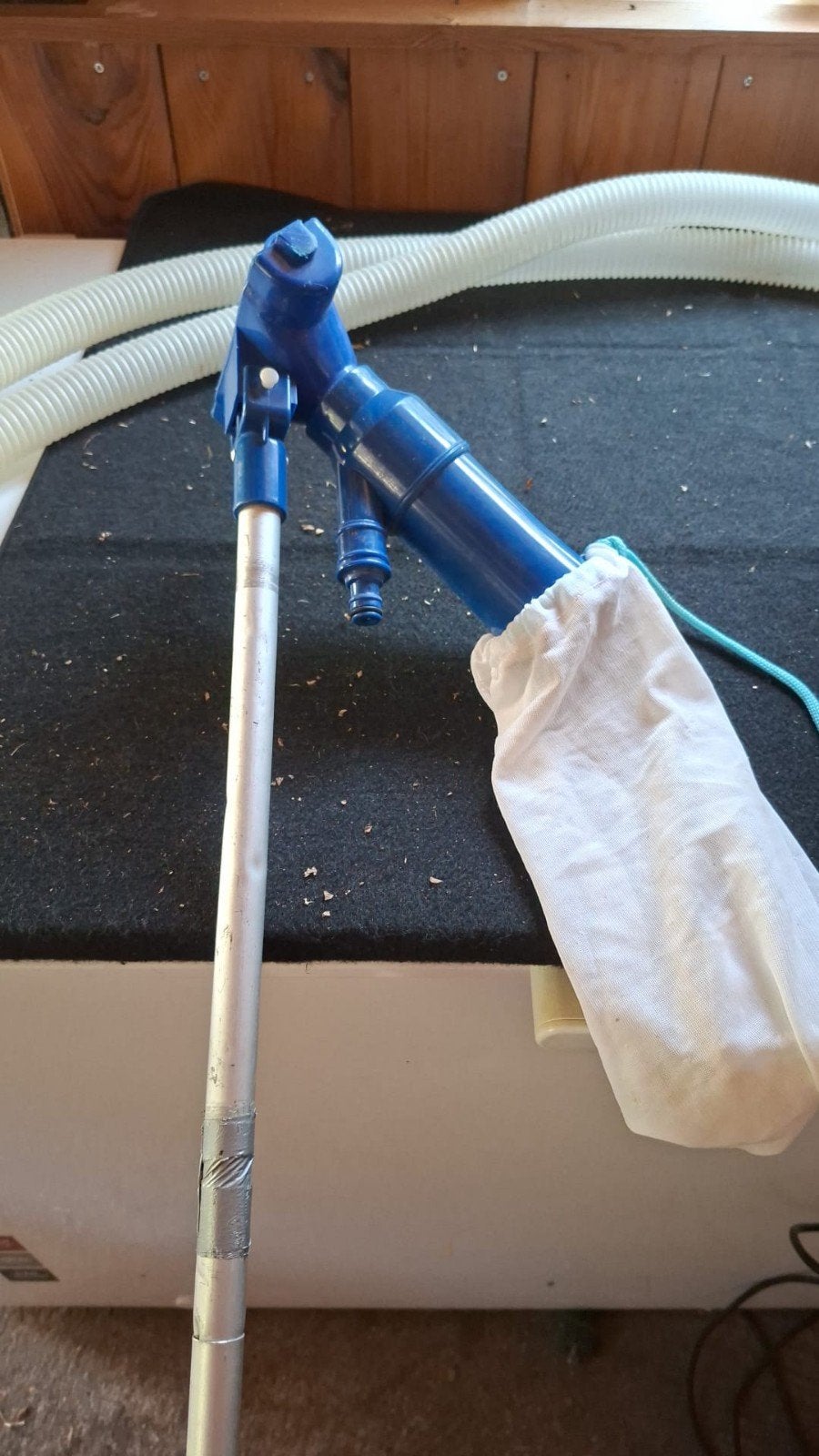 Zwembad stofzuiger op waterslang, Tuin en Terras, Zwembad-toebehoren, Ophalen, Gebruikt