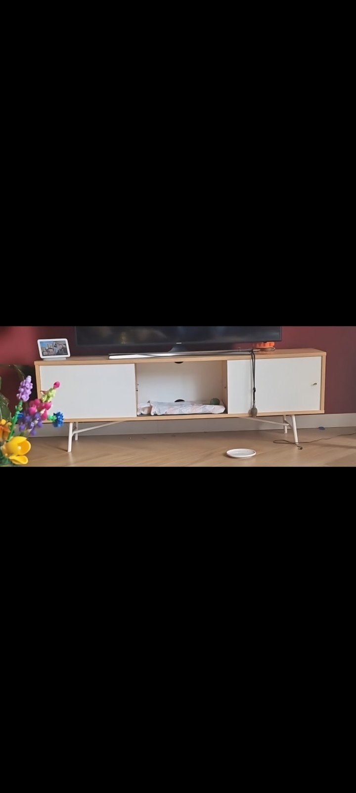TV-meubel met opbergruimte, Ophalen, Gebruikt, 100 tot 150 cm, Minder dan 100 cm