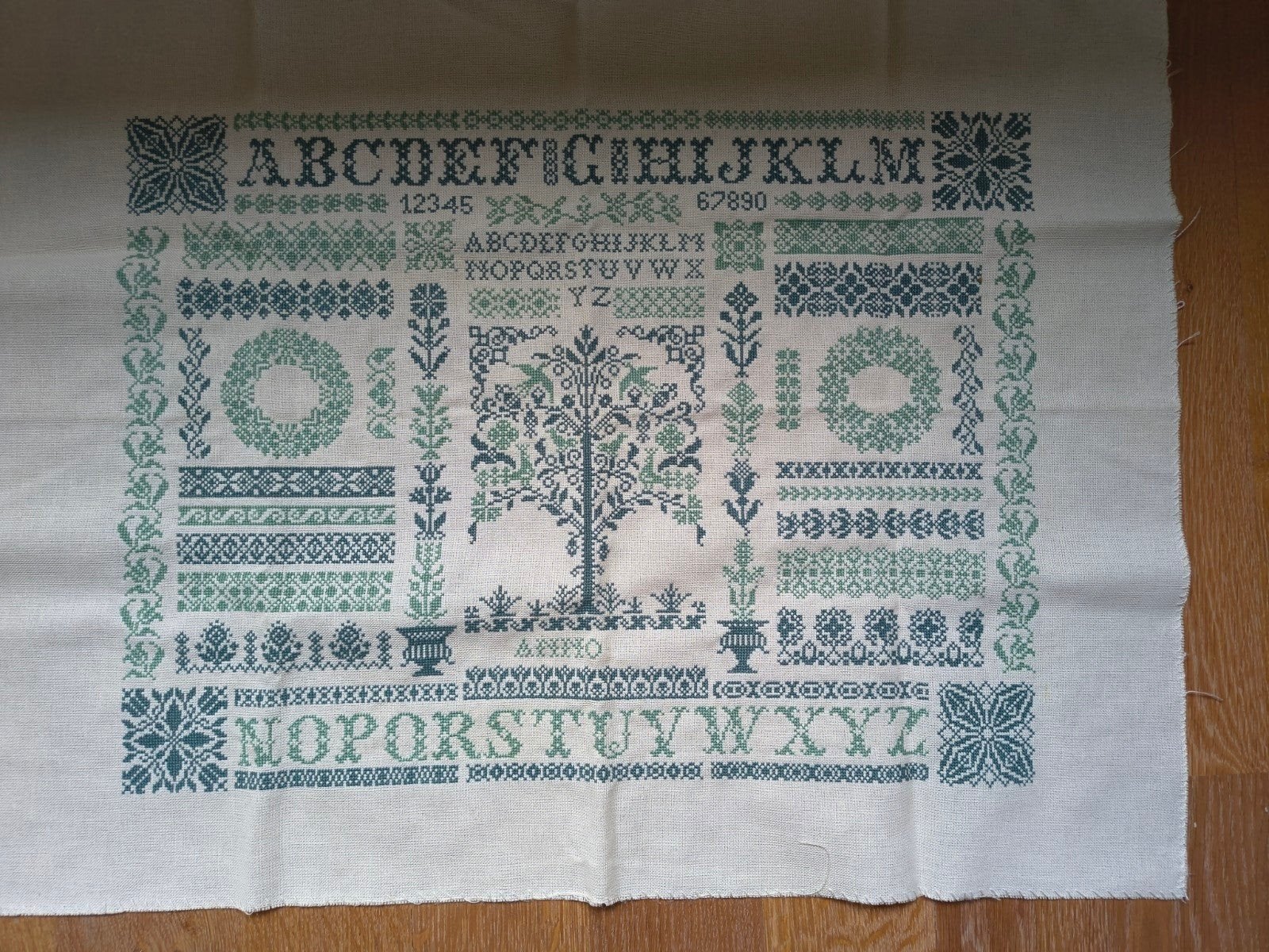 Grote borduurlap, merklap, Ophalen of Verzenden, Borduurpakket