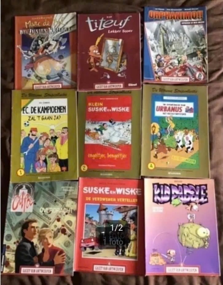 9 delen Gazet van Antwerpen/Laatste Nieuws uitgaves, Boeken, Meerdere stripboeken, Ophalen of Verzenden, Gelezen