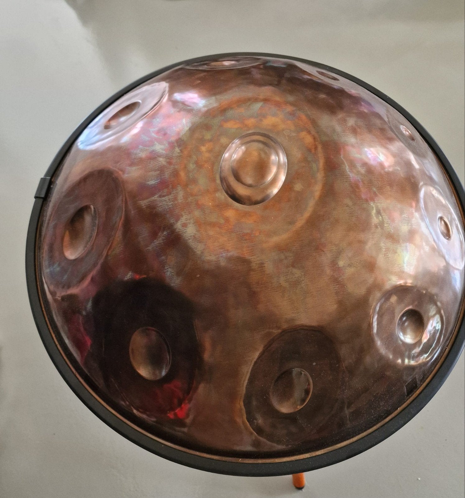 Volta D Kurd 10 Handpan - Amber Steel 1.1 mm, Ophalen, Zo goed als nieuw