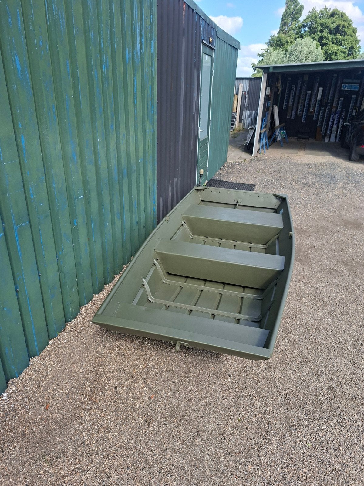 Alumacraft platbodem, Ophalen