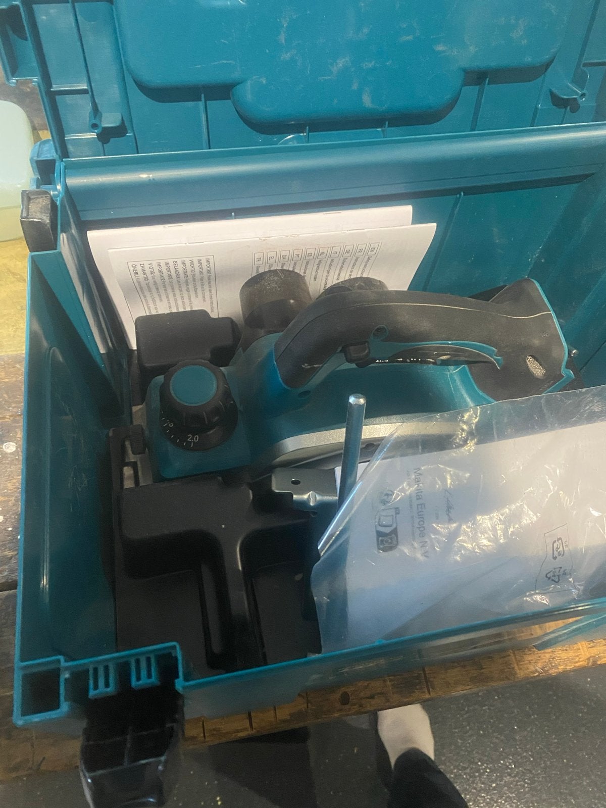 Makita DKP180ZJ Accu Schaafmachine 18V (excl. accu), Ophalen, Zo goed als nieuw