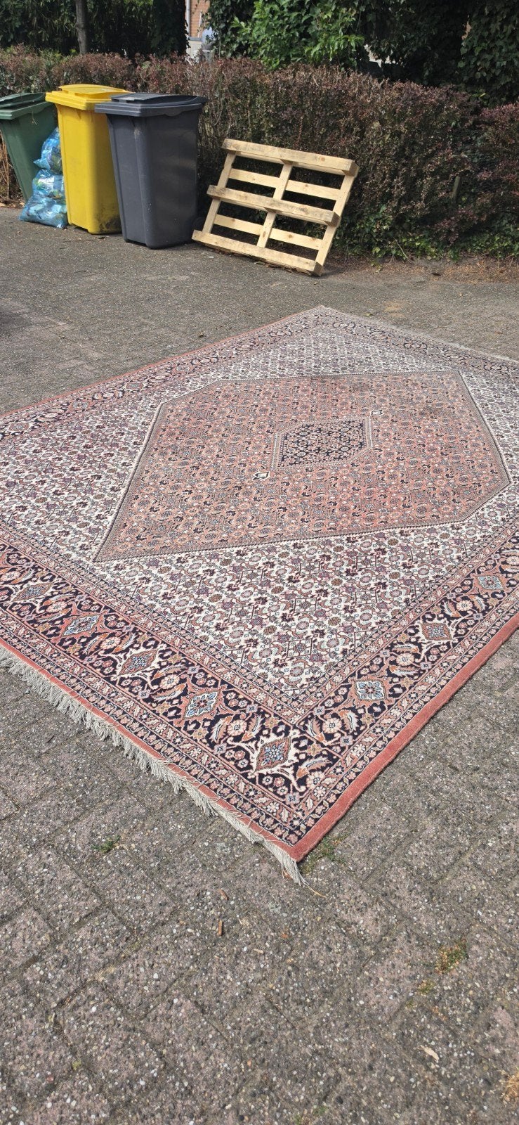 prachtig mega groot XXL handgeknoopt iraans bidjar tapijt, Ophalen, Perzisch, 200 cm of meer, Zo goed als nieuw