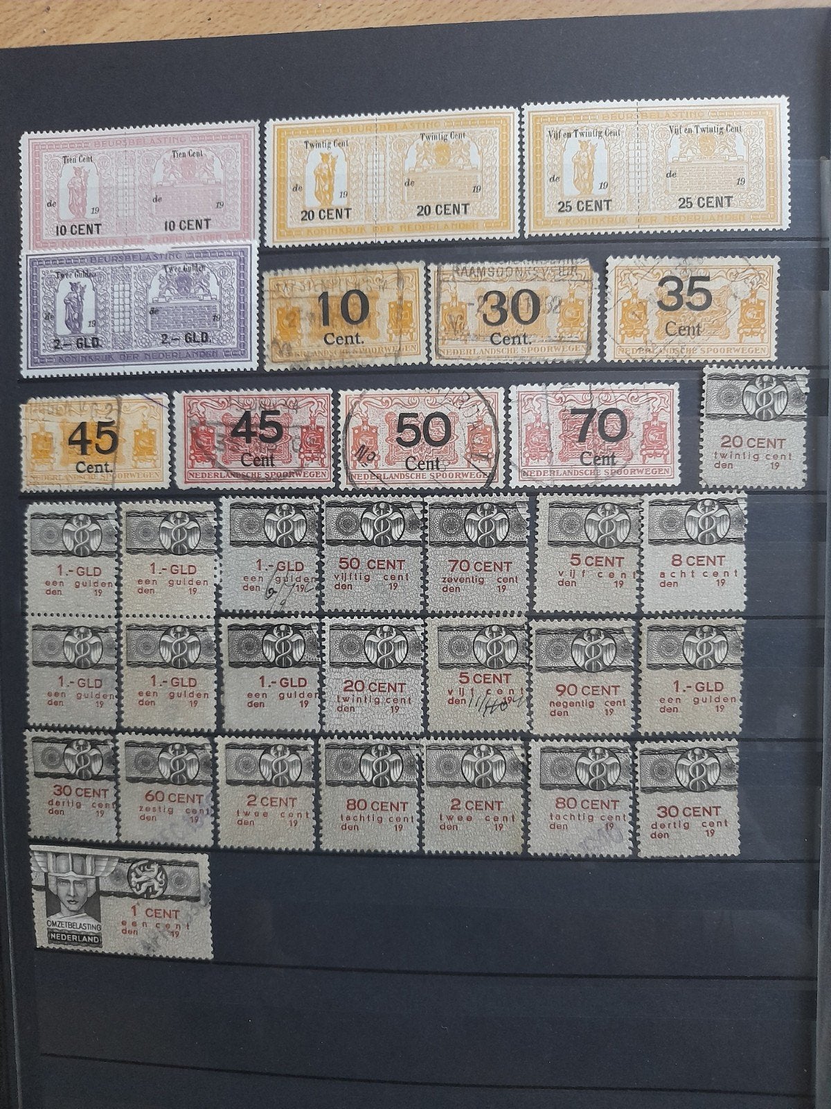 treinpostzegels, omzetbelastingszegels,  beursgangzegels, Ophalen of Verzenden