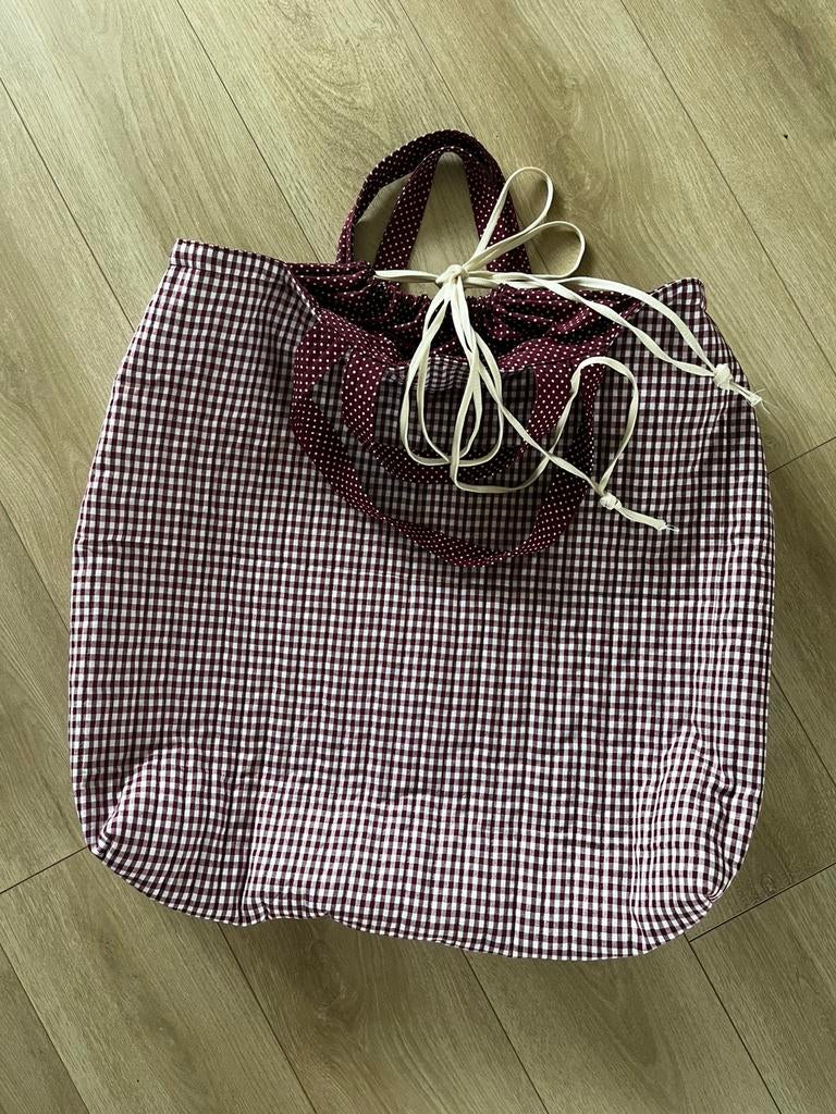 Grote totebag/ rugtas voor oa kantklos kussen, Ophalen of Verzenden, Zo goed als nieuw, Kussen