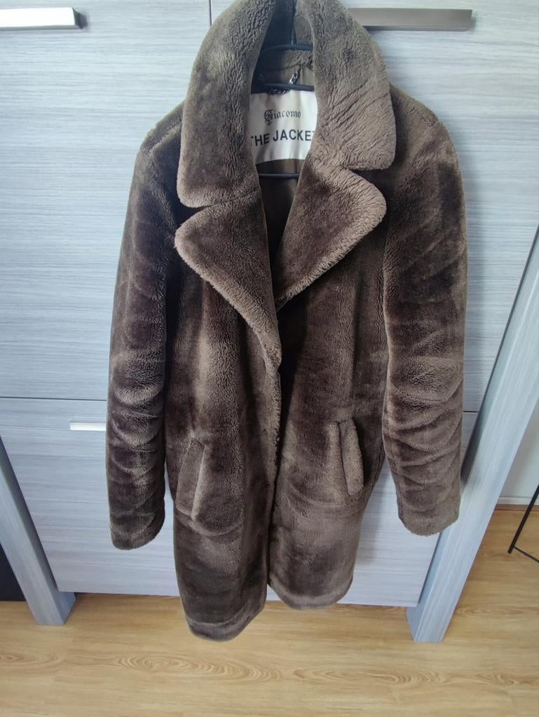 Giacomo The Jacket - Bruine Teddy Jas, Kleding | Dames, Jassen | Winter, Maat 38/40 (M), Bruin, Ophalen of Verzenden, Zo goed als nieuw