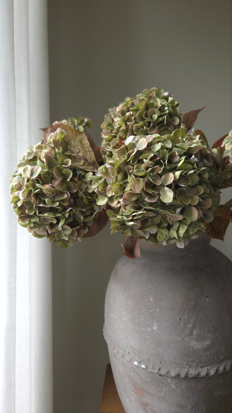 zijden Hortensia groen -S29-, Ophalen of Verzenden, ., ., .