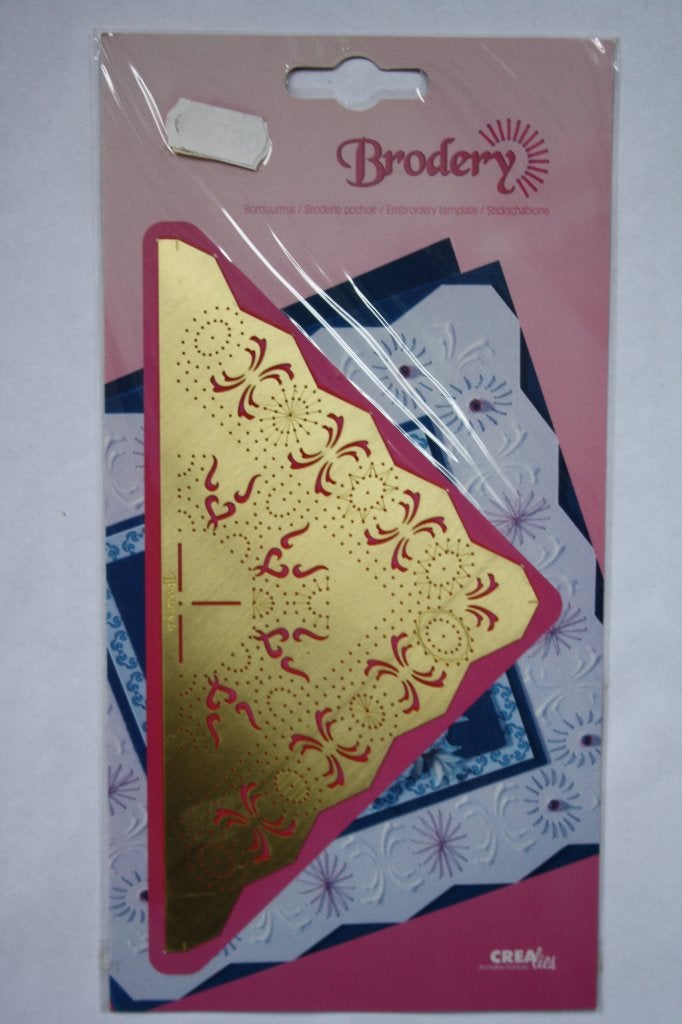 Brodery Borduurstencil vierkant motief ovaal, Verzenden, Nieuw, Overige thema's, Pons of Mal