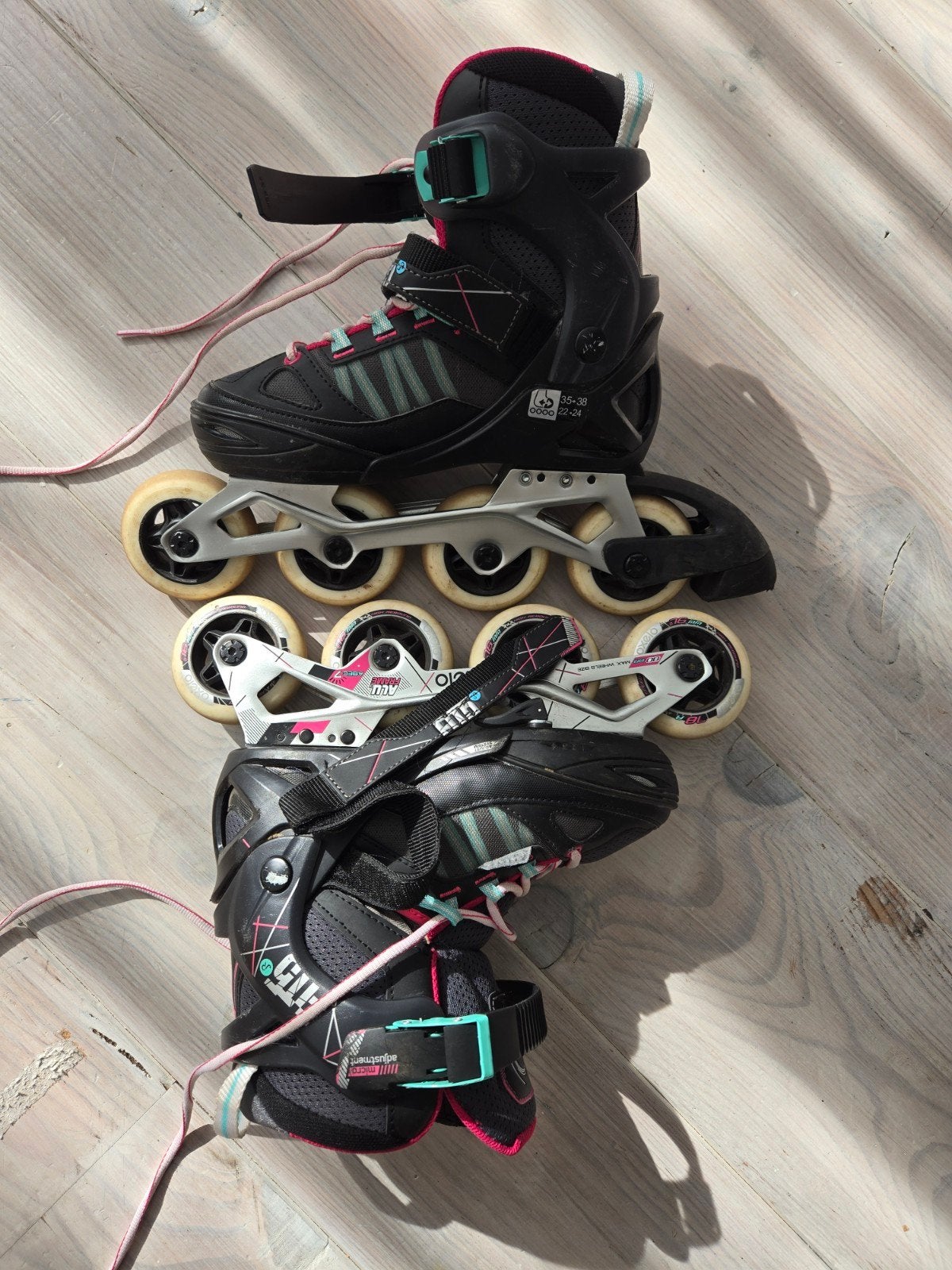 Verstelbare inline skates voor kinderen - Maat 35-38, Ophalen, Verstelbaar, Gebruikt, Kinderen