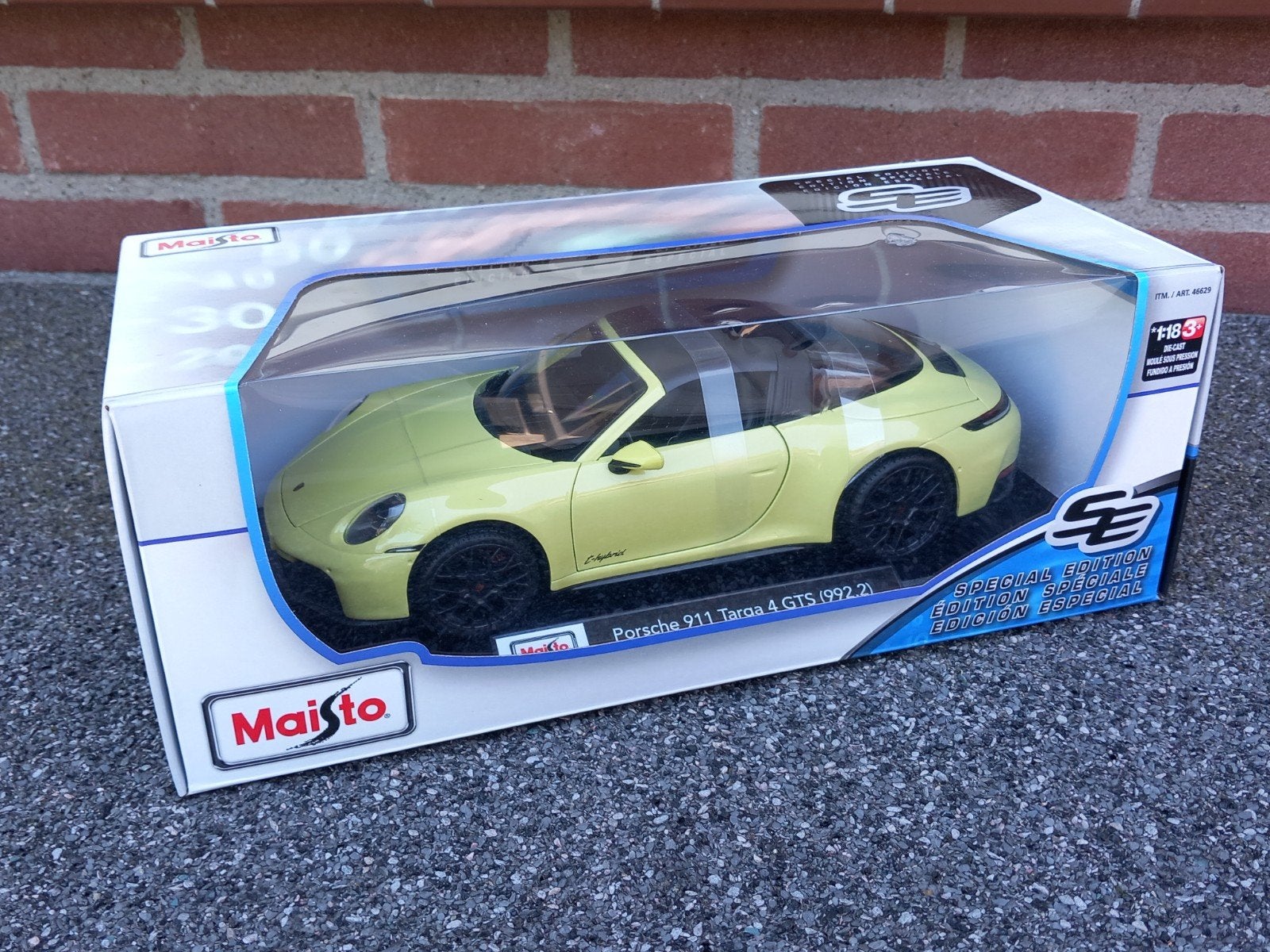 Porsche 911 (992.2) Targa 4 Gts Hybrid 2025, Ophalen of Verzenden, Nieuw, Auto, Maisto