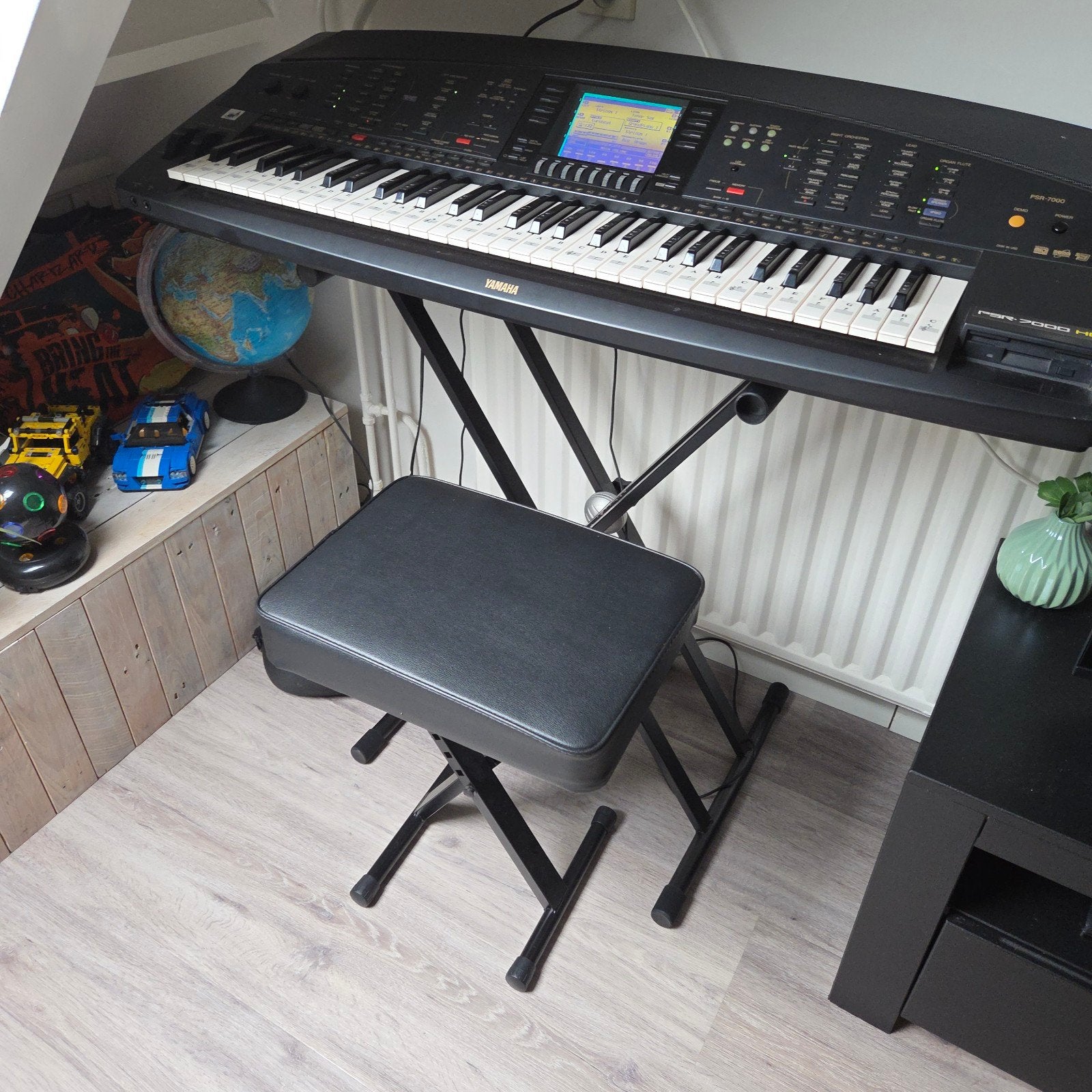 Yamaha PSR-7000 HD Keyboard met standaard en krukje, Muziek en Instrumenten, Yamaha, Ophalen of Verzenden, Aanslaggevoelig, 61 toetsen