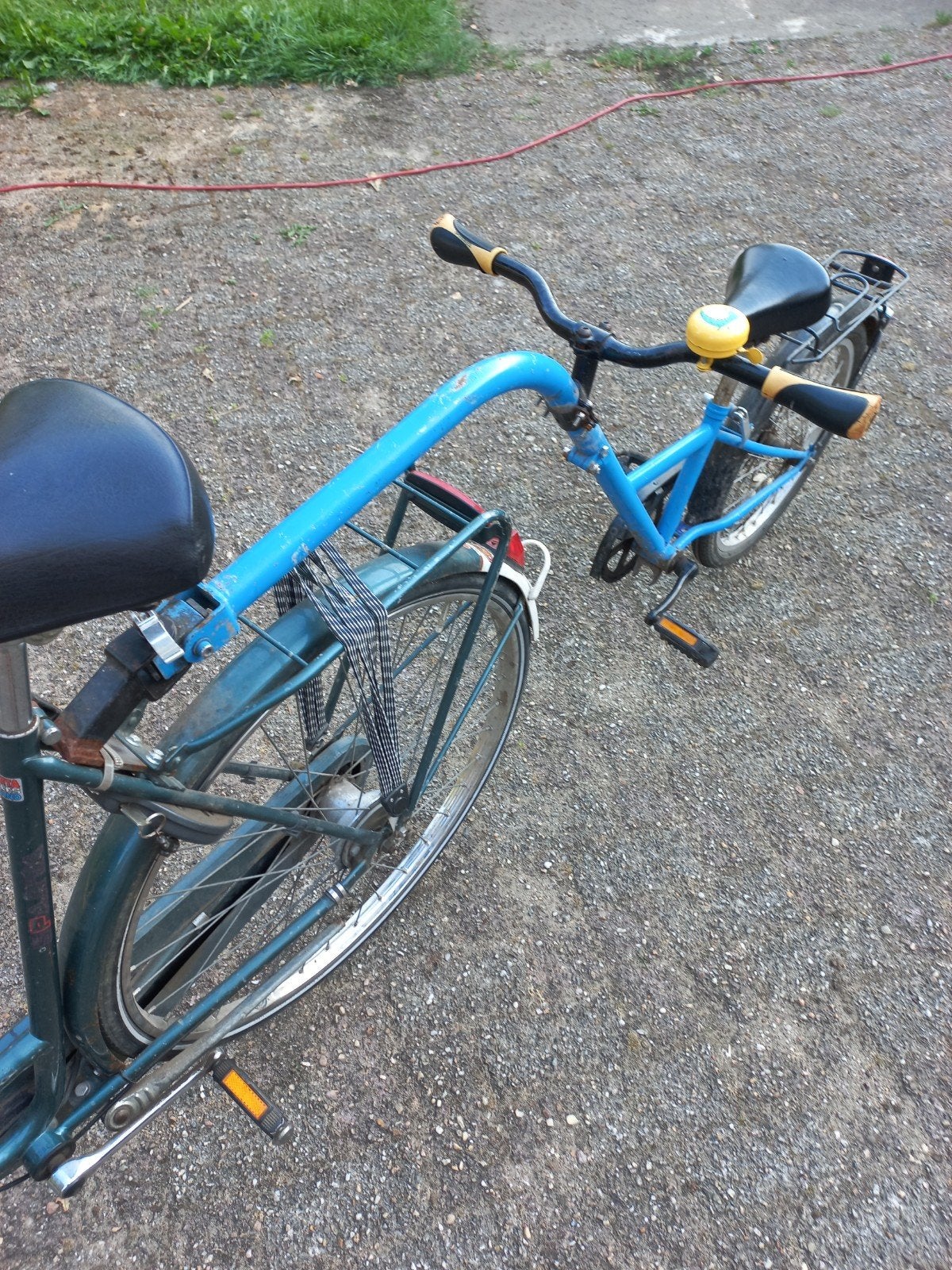 Aanhangfiets voor kinderen., Ophalen, Minder dan 10 versnellingen, Gebruikt, Minder dan 49 cm