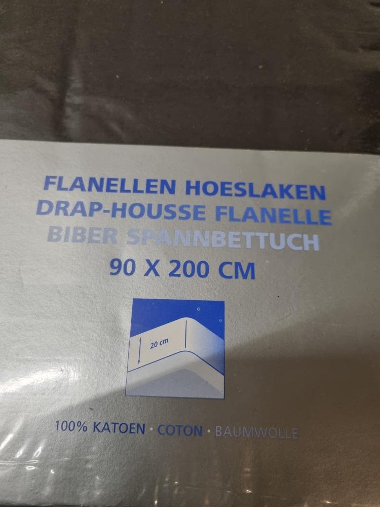 hoeslaken zwart flanellen 90x200, Ophalen of Verzenden, 'T Olde Gre-j, Info@toldegrej.nl, Endepoelstraat 20f Didam