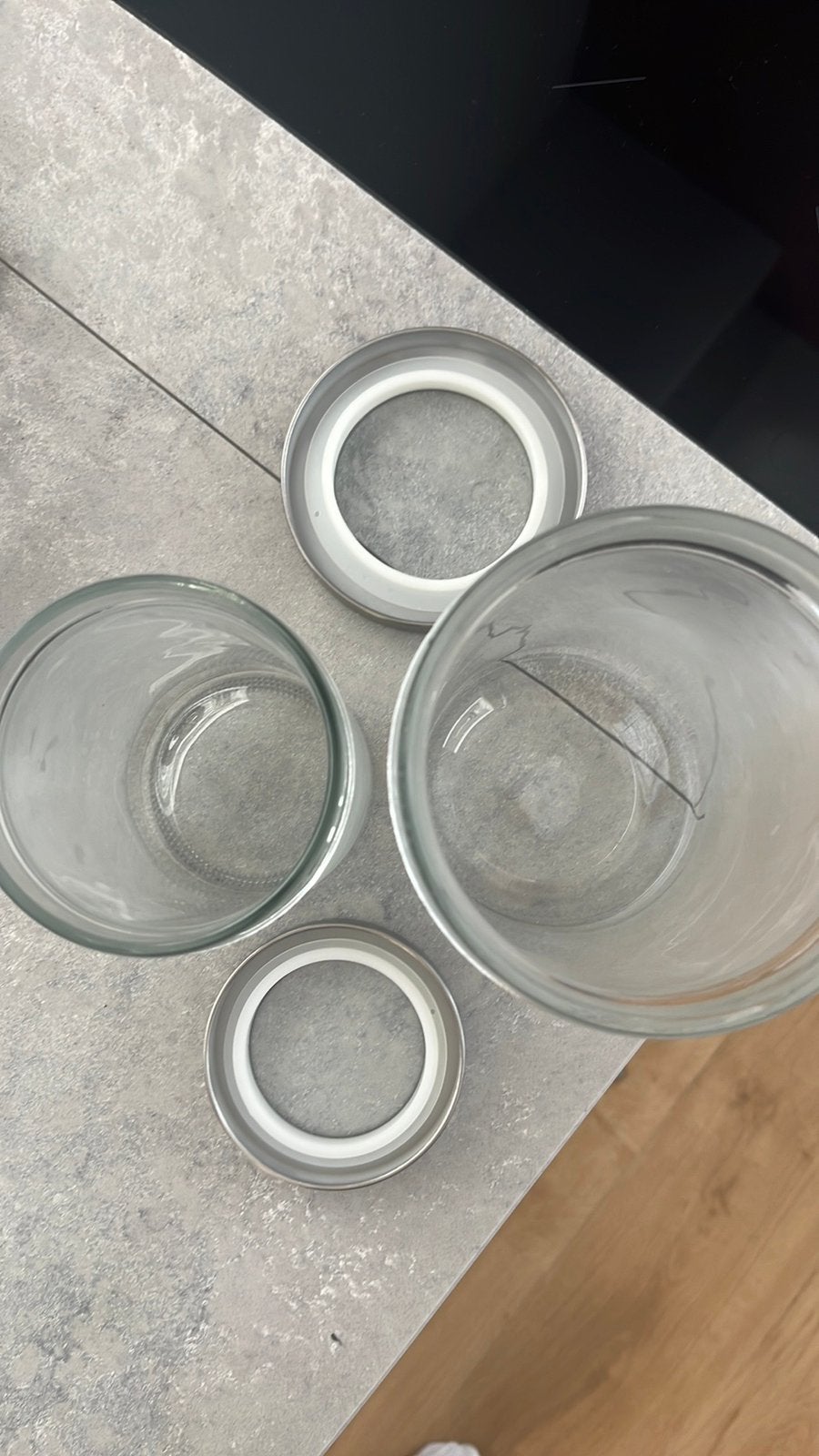 Glazen voorraad potten / bussen, Ophalen, Zo goed als nieuw, Glas, Pot, Bus of Blik