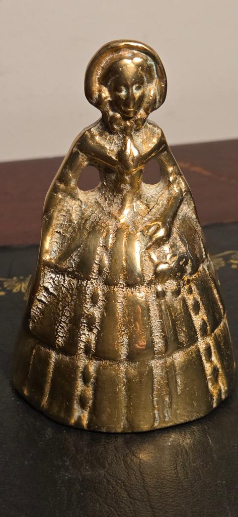 Tafelbel van messing, Antiek en Kunst, Ophalen of Verzenden