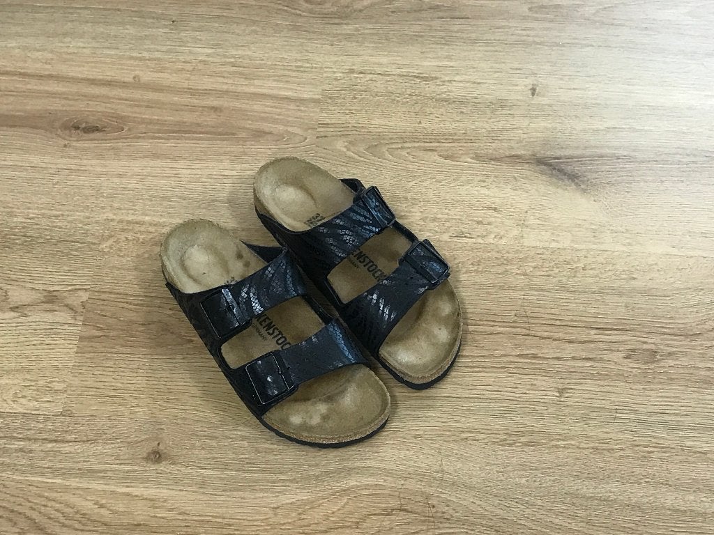 Als nieuw: Birkenstock sandalen - type Arizona - maat 37, Zwart, Zo goed als nieuw, Birkenstock, Sandalen of Muiltjes