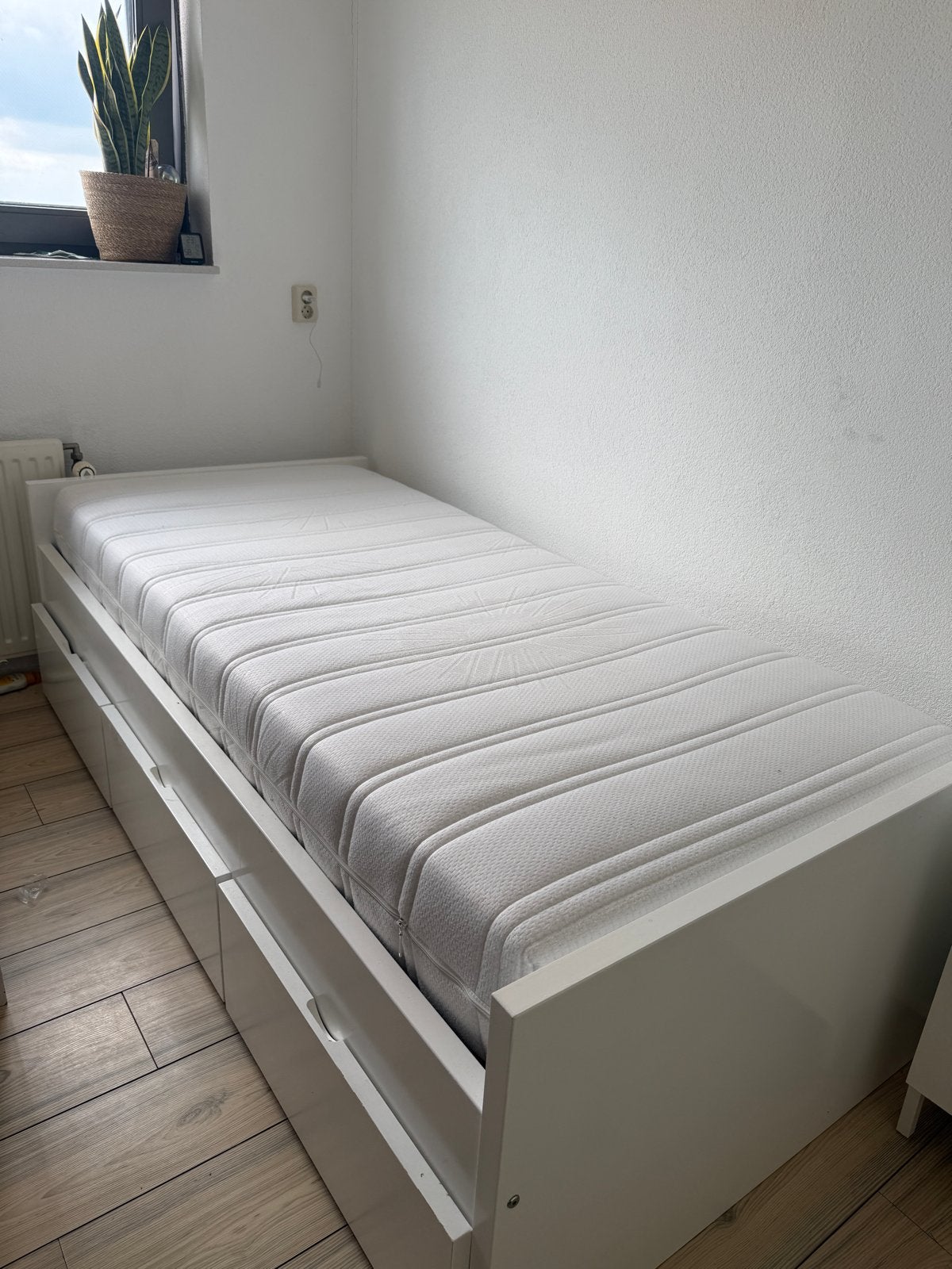 Ikea Brimnes 90x200, Ophalen, Gebruikt, 90 cm, Eenpersoons