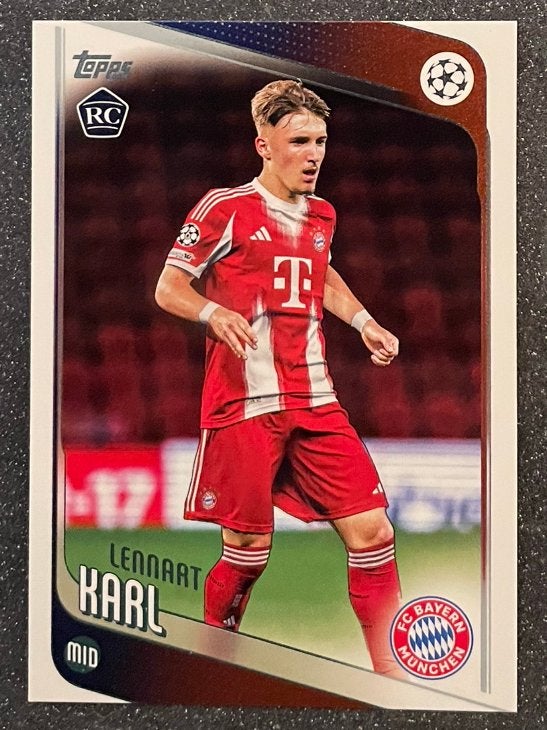 Topps UCC Flagship’26   ROOKIE CARD  LENNART KARL  BAYERN M., Verzenden, Zo goed als nieuw, Plaatje