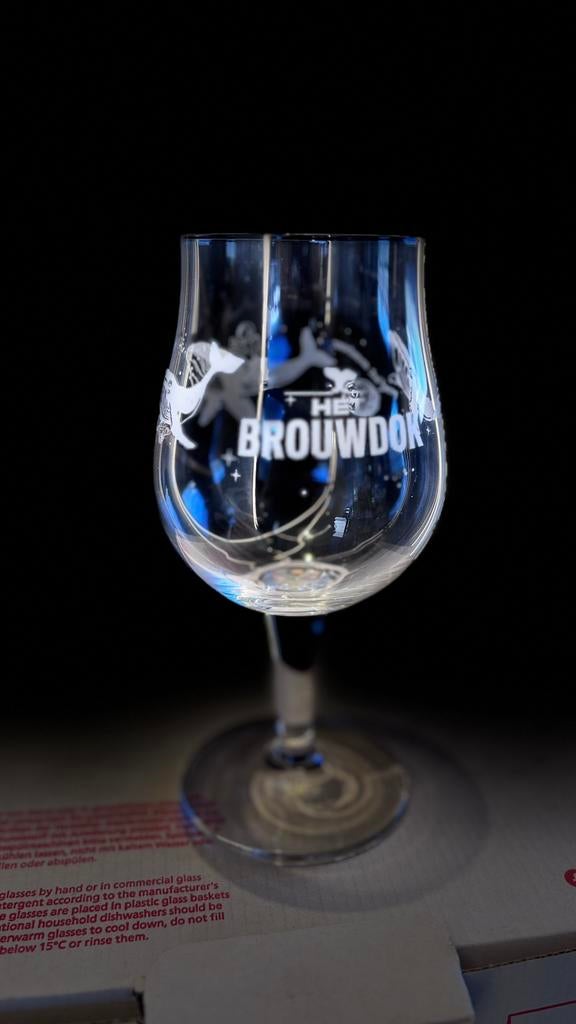 Bierglas Brouwdok 6x in doos, Ophalen of Verzenden, Nieuw, Bierglas