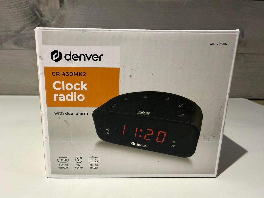 Denver Wekkerradio CR430, Ophalen of Verzenden, Zo goed als nieuw, Nvt, Nvt