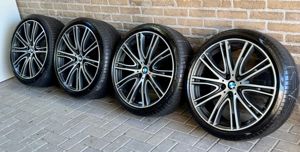 20 inch Org BMW 759i breedset velgen Pirelli banden G30 G31, Overige, Gebruikt, Overige, Banden en Velgen