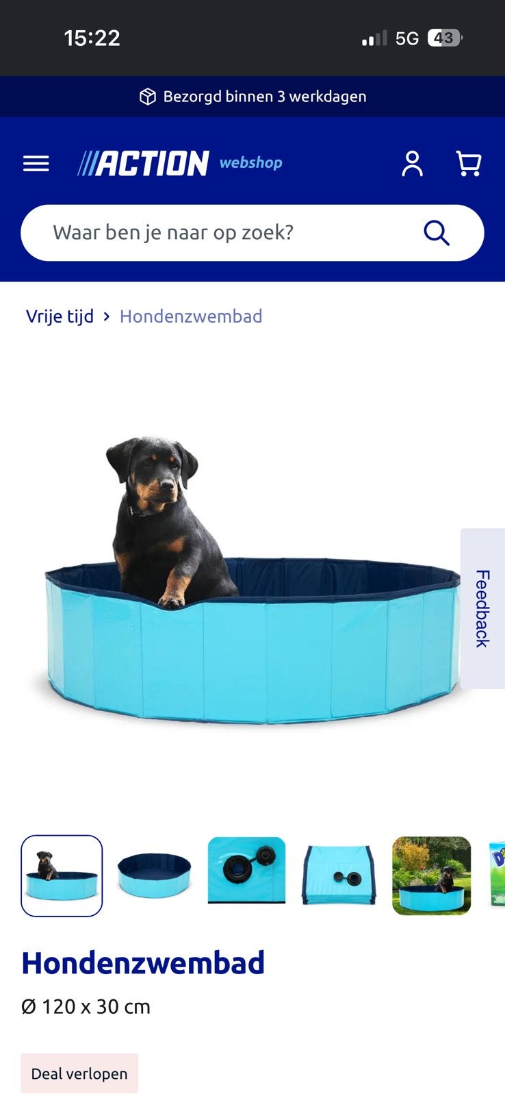 Hondenzwembad, Ophalen, Zo goed als nieuw